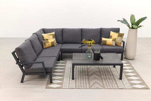 Rockford/Atlanta loungeset antraciet - 5-delig, Tuin en Terras, Tuinsets en Loungesets, Loungeset, Nieuw, Overige materialen, Verzenden