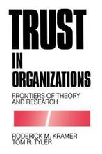 Trust In Organizations 9780803957404, Verzenden, Gelezen, Roderick Moreland Kramer