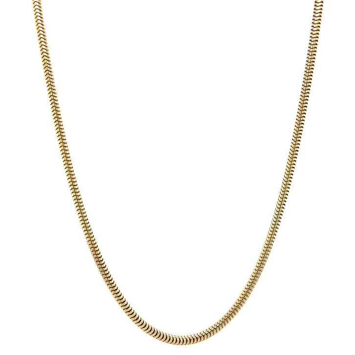 Gouden slang collier 14 krt, Sieraden, Tassen en Uiterlijk, Kettingen, Nieuw, Ophalen of Verzenden