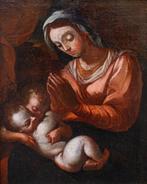 Scuola italiana (XVII) - Madonna con Bambino, Antiek en Kunst, Kunst | Schilderijen | Klassiek