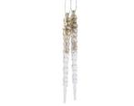 Hanger ijspegel champagne goud - set van 2 decoratie voor, Ophalen of Verzenden, Nieuw
