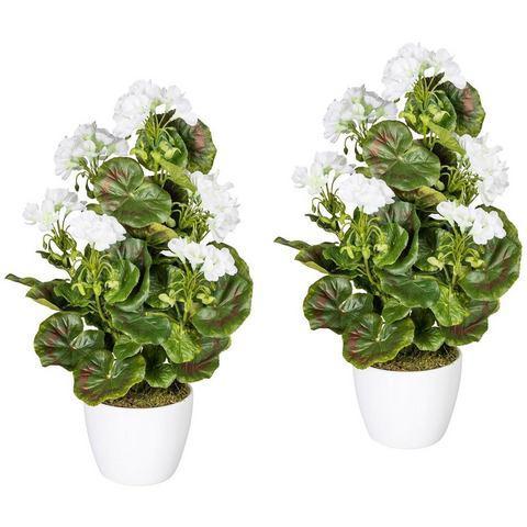 Creativ green Kunstplant Geranium, rood in een, Huis en Inrichting, Woonaccessoires | Overige, Nieuw, Verzenden