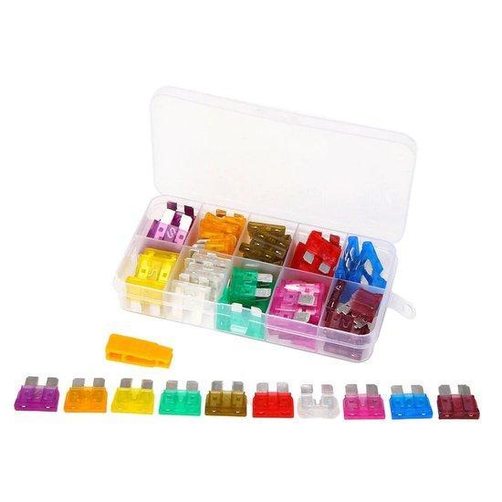 Assortimentdoos met 80 autozekeringen 8x10stuks, Auto diversen, Auto-accessoires, Verzenden