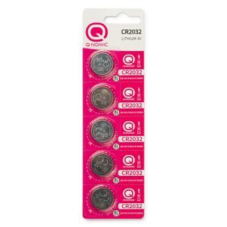 Knoopcel batterij CR2032 | Q-Nomic | 5 stuks (Lithium, 3V), Doe-het-zelf en Verbouw, Gereedschap | Machine-onderdelen en Toebehoren