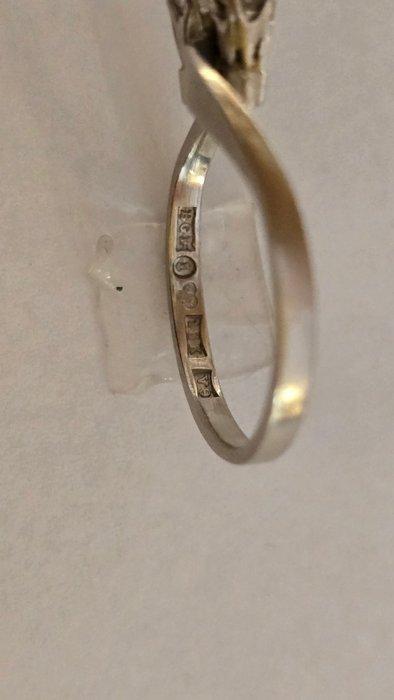 Zonder Minimumprijs - Ring - 18 karaat Witgoud - 0.18ct. tw., Sieraden, Tassen en Uiterlijk, Ringen