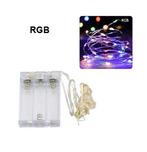 Kerstverlichting 10 Meter - RGB - Op Batterij, Diversen, Ophalen of Verzenden, Nieuw