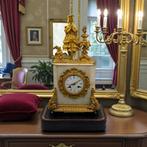 Klok Lodewijk XVI-stijl - Verguld brons - 1850-1900 -, Antiek en Kunst, Antiek | Klokken