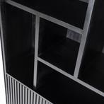 Boekenkast Eleonora REMI ZWART *NIEUW*, Huis en Inrichting, Kasten | Boekenkasten, Japandi, 200 cm of meer, Nieuw, Met plank(en)