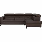 Leren hoekbank Nova - 2.5-zits arm links + Longchair arm, Huis en Inrichting, Banken | Bankstellen, 250 tot 300 cm, Bohemian, Industrieel, Modern, Scandinavisch