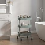 [en.casa] Keukentrolley Pyhäntä met 3 manden 78,5x46x35 cm m, Verzenden, Nieuw