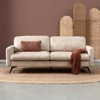 *WOONWINKEL* Moderne 3-zits Bank Beige Stof, Verzenden, Nieuw