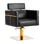 Kappersstoel Toledo goud-zwart (Kappersstoel gouden voet), Nieuw, Overige typen, Verzenden