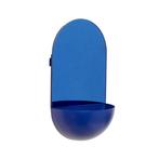 Hübsch - Wandspiegel- Boogmuurspiegel - Blauw - Metaal