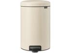 Brabantia NewIcon Prullenbak - 20 liter - Soft Beige -, Verzenden, Zo goed als nieuw