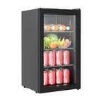 Mini koelkast | Glazen deur | 80L | (H)84x(B)47,4(D)44cm, Verzenden, Nieuw in verpakking