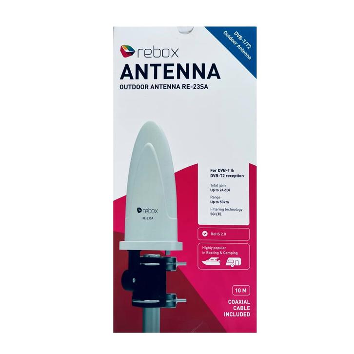 Rebox RE-23SA DVB-T(2) Sharkfin buitenantenne, Audio, Tv en Foto, Schotelantennes, (Schotel)antenne, Nieuw, Ophalen of Verzenden