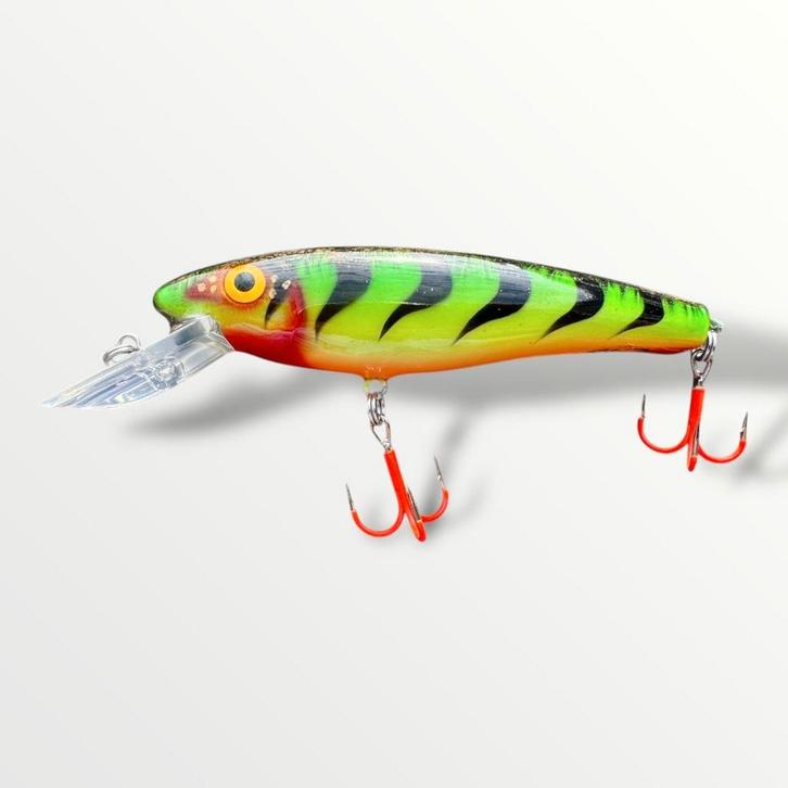 The ErnieCC custom gespoten en UV treble #1 afgehaakt, Watersport en Boten, Hengelsport | Roofvissen, Nieuw, Ophalen of Verzenden