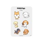 KiddoTags - Sticker Sheet 008 - Dogs, Hobby en Vrije tijd, Stickers en Plaatjes, Nieuw, Sticker