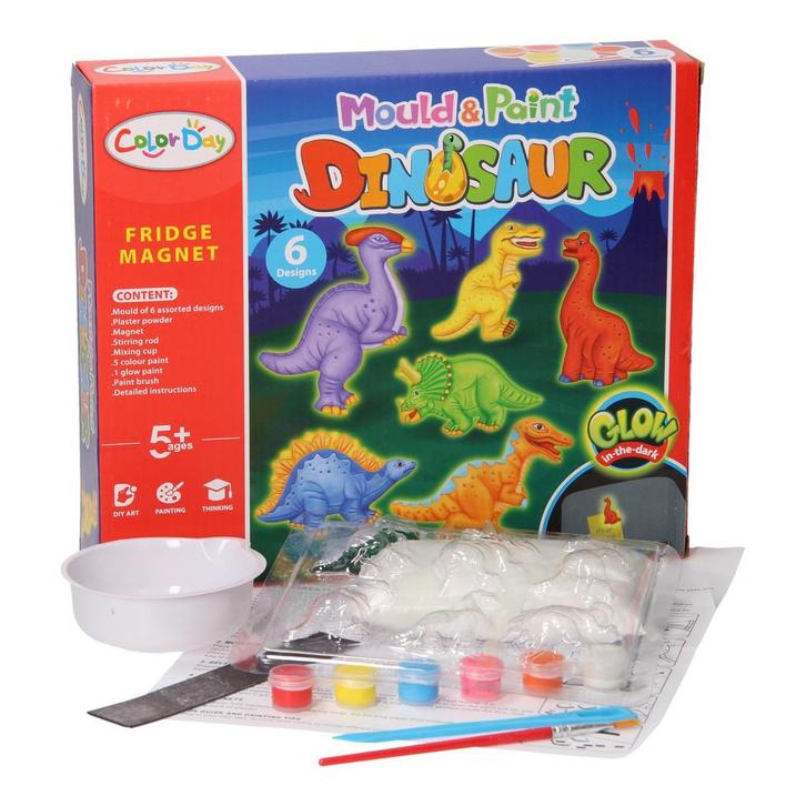 Nieuw Gips Gieten Glow in the Dark Magneten - Dinos, Kinderen en Baby's, Speelgoed | Educatief en Creatief, Ophalen of Verzenden