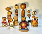 unknown - Pop mixed Vintage Kokeshi dolls - 1960-1970 -