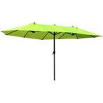 TRUUSK Parasol Tuinparasol 460 X 270 Cm Ovaal Met Handslinge, Tuin en Terras, Parasols, Verzenden, Nieuw