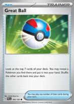 Great Ball 183/193 reverse holo Paldea evolved, Hobby en Vrije tijd, Verzamelkaartspellen | Pokémon, Ophalen of Verzenden, Nieuw