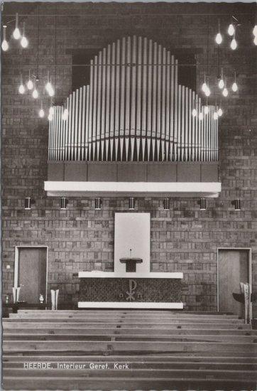 HEERDE - Interieur Geref. Kerk, Verzamelen, Ansichtkaarten | Nederland, Verzenden