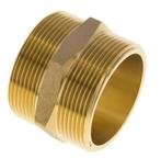 Dubbele Nippel G2 Messing Vlakke Afdichting 16bar 60mm Hex, Verzenden, Nieuw