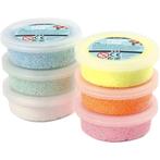 Foam Clay® - 6 bakjes glitter pastel zelfhardende klei, Nieuw