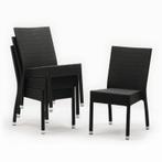 Bolero polyrotan stoelen antraciet (4 stuks), Verzenden, Nieuw in verpakking