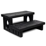 vidaXL Spatrap zwart, Tuin en Terras, Zwembad-toebehoren, Verzenden, Nieuw
