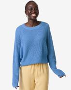 HEMA Damestrui Olena fijngebreid blauw, Verzenden, Nieuw