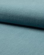 Linnen stone-washed mint, Hobby en Vrije tijd, Stoffen en Lappen, Nieuw, Groen