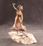 Weens bronzen beeld - sculptuur, Spaanse danseres - 16 cm -, Antiek en Kunst