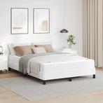 vidaXL Bed Anders Zuiverwit 140 x 190 cm Kunstleer, Huis en Inrichting, Slaapkamer | Bedden, Verzenden, Nieuw, Wit, Overige materialen