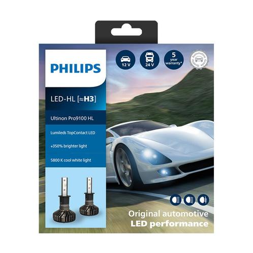 Philips H3 LED Koplamp 12/24V 20W 2 Stuks, Auto-onderdelen, Verlichting, Nieuw, Ophalen of Verzenden