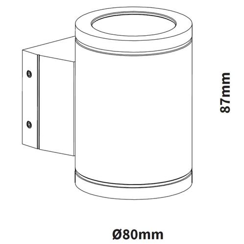 Muurspot Aquasplash Mary Aluminium Met DTW 305Lm 5W 30° Wit, Doe-het-zelf en Verbouw, Sanitair, Ophalen of Verzenden