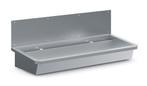 RVS Wasbak 2 Kranen 1200mm  Inclusief Afvoerplug En Spatsche, Ophalen of Verzenden, Nieuw