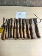 Lot 29: 11-Piece Vintage Japanese Chisel Set (Nomi) with