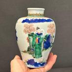 Vaas - Porselein - China - Qing Dynastie (1644-1911) - Wucai, Antiek en Kunst