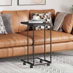 vidaXL Bijzettafel met wieltjes 40x30x63,5 bewerkt hout, Minder dan 50 cm, 50 tot 100 cm, 50 tot 75 cm, Verzenden