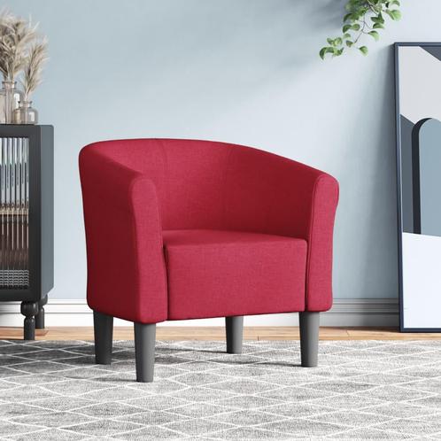 vidaXL Kuipstoel stof wijnrood, Huis en Inrichting, Fauteuils, Nieuw, Verzenden