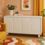 *WOONWINKEL* Kare Design Paco Wit Dressoir Organische Vorm, Huis en Inrichting, Kasten | Dressoirs, Verzenden, Nieuw