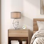 lux.pro Tafellamp Torquay bureaulamp 49,5 cm E14 chroom en g, Huis en Inrichting, Verzenden, Nieuw