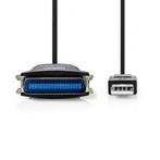 USB A naar Centronics 36 pins kabel | Nedis | 2 meter, Computers en Software, Printerbenodigdheden, Verzenden, Nieuw, Nedis