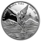 Mexican Libertad 2 oz 2018 Proof (5.000 oplage), Postzegels en Munten, Munten | Amerika, Verzenden, Zuid-Amerika, Losse munt, Zilver