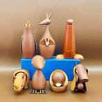 Senshukai  - Speelgoed meubels 7 Vintage wooden animals