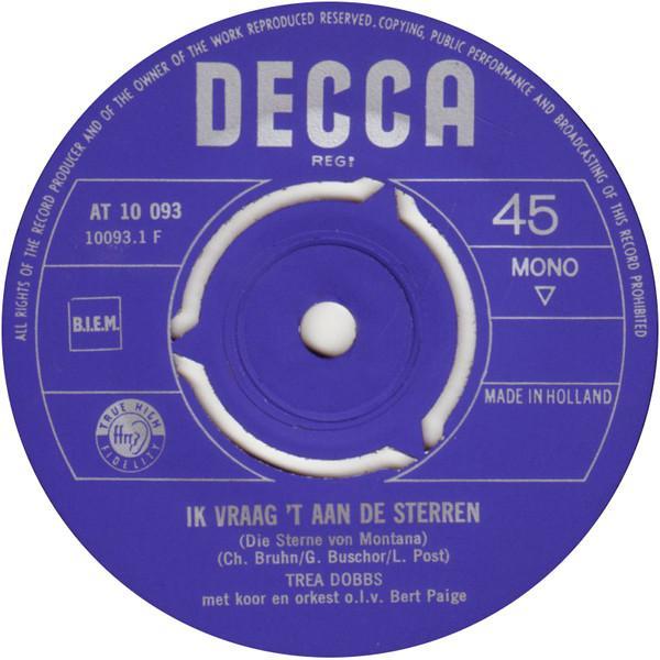 vinyl single 7 inch - Trea Dobbs - Ik Vraag t Aan De Ste..., Cd's en Dvd's, Vinyl Singles, Zo goed als nieuw, Verzenden