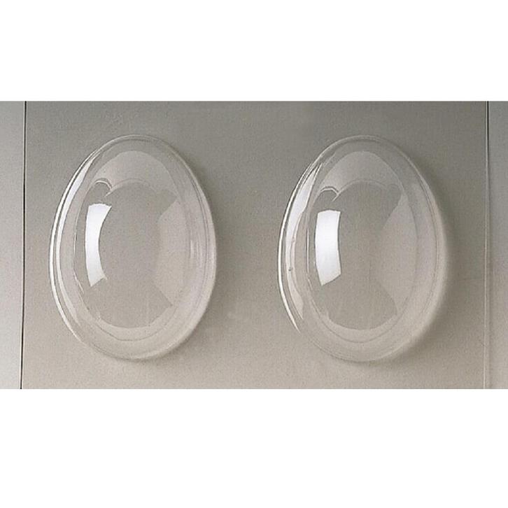 Chocolade Holvorm Pasen Half-Ei Glad (2x) 12,5x9,4x4,4cm., Hobby en Vrije tijd, Taarten en Cupcakes maken, Nieuw, Verzenden