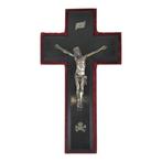 Antiek Crucifix - Gezwart hout - 1800-1850 - Grote